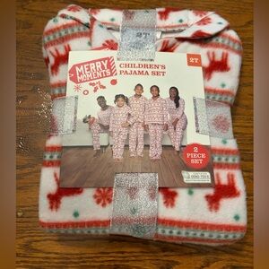 Red and White Kids Pajama Set